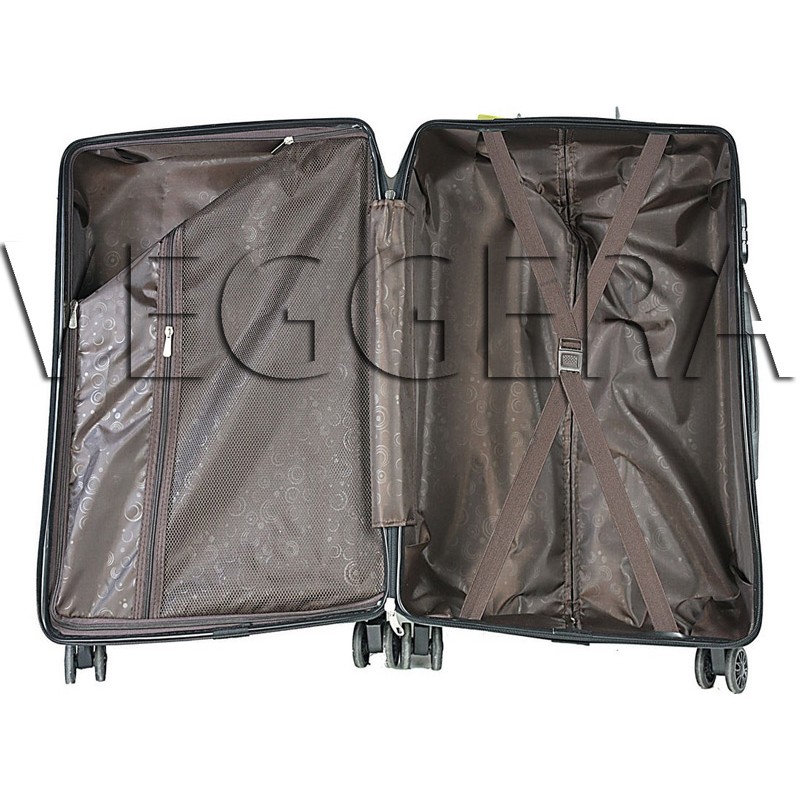 Βαλίτσα Καμπίνα Σκληρή R.c.m PC8031/20 Μικροσαγρέ (ασημή)