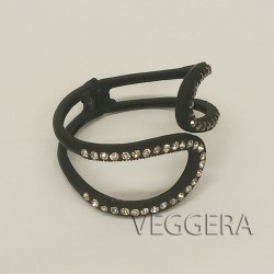 Steel bracelet in black Vr5